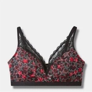 Torrid Star Red Black and White Bralette 3